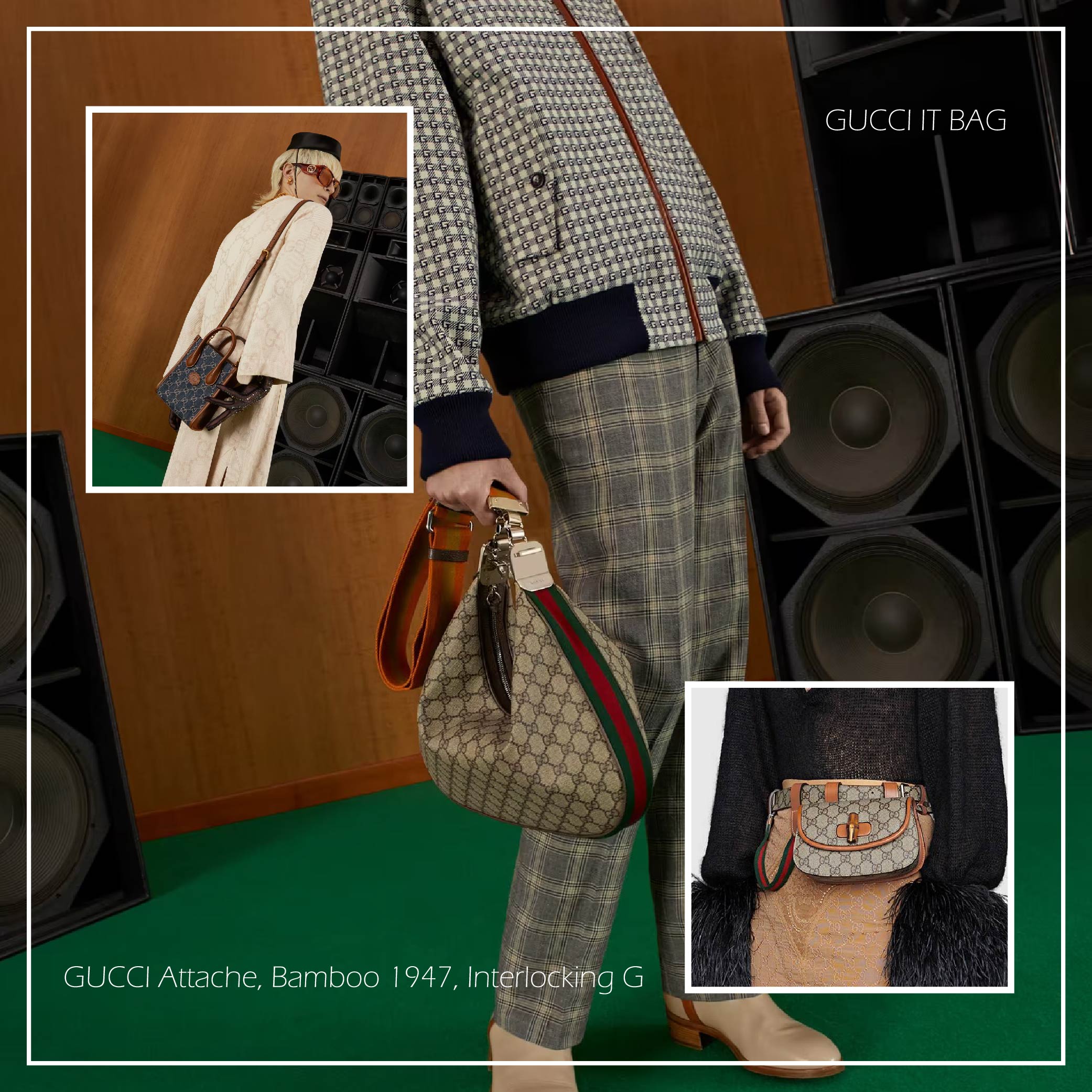 Gucci搶翻天的幸運餅乾attache bag和bamboo1947以及interlocking g