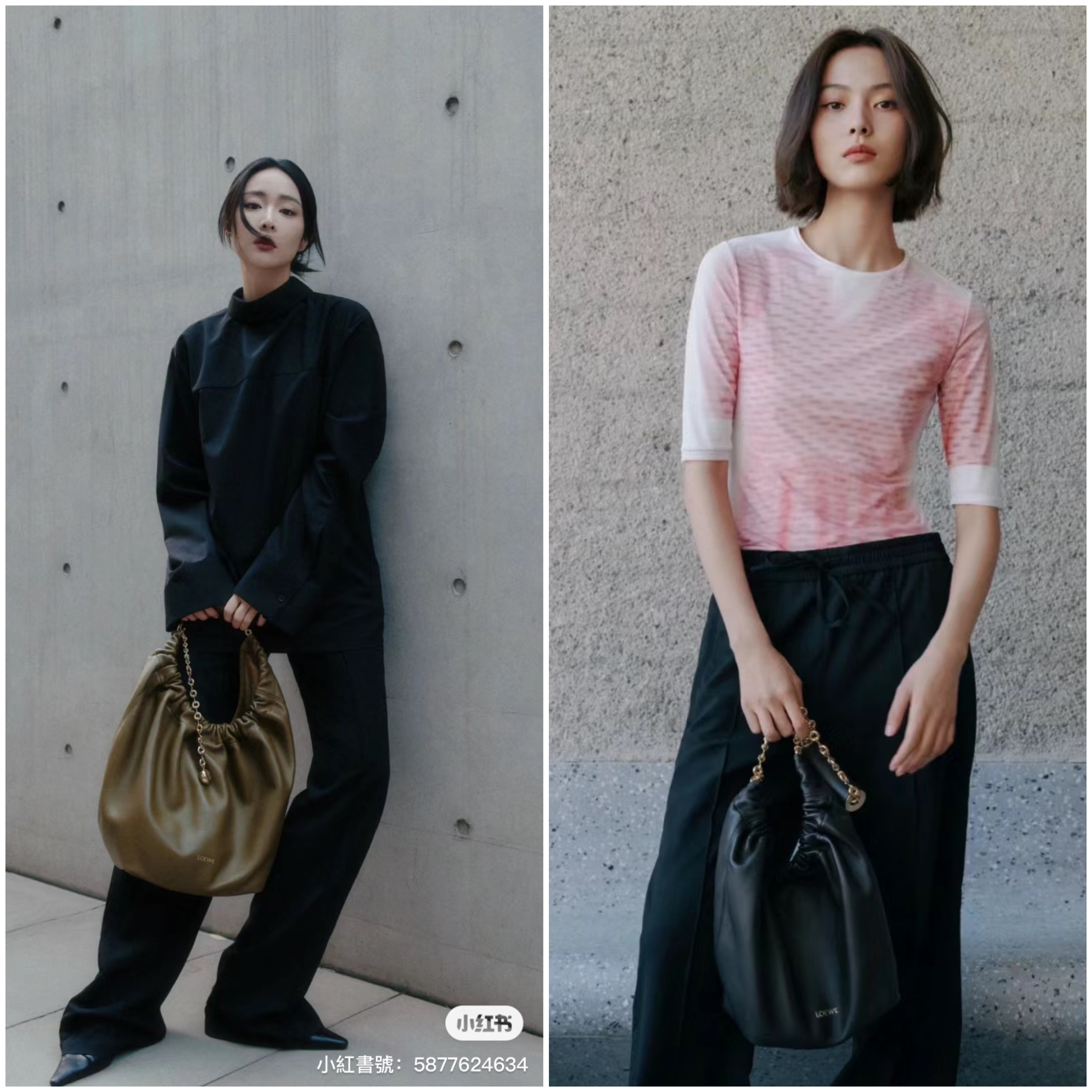 LOEWE經典包款推薦-24春夏女星們都要背到這款高級的LOEWE Squeeze bag！