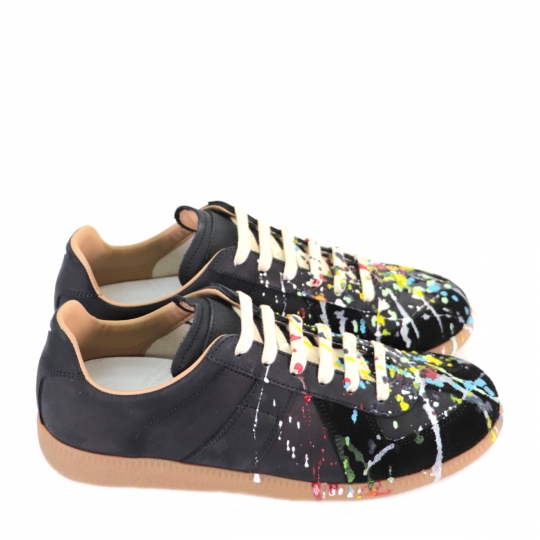 Maison Margiela黑色replica 潑漆德訓鞋 男 Hama Boutique 亞瑪精品
