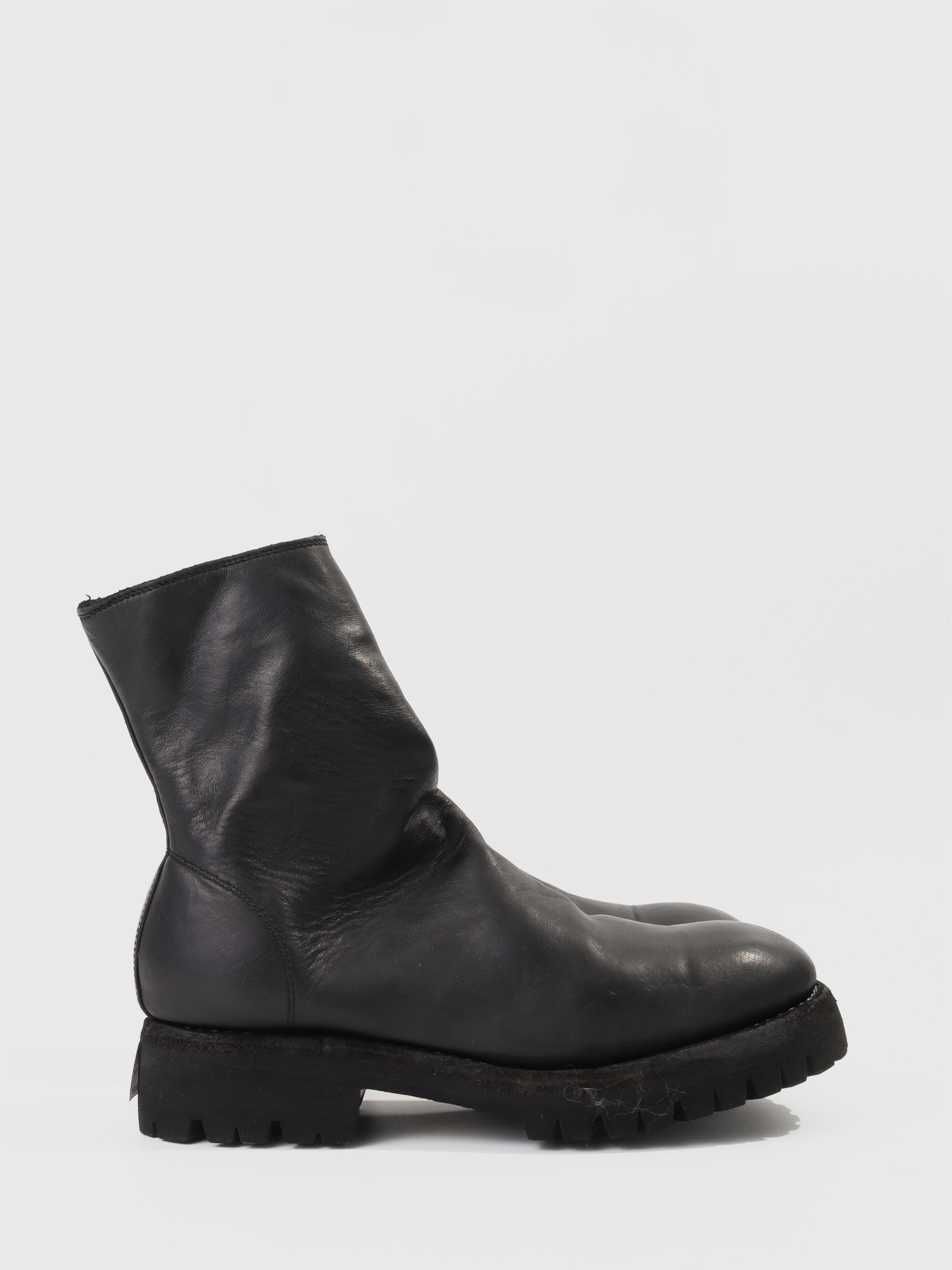 GUIDI 9088 ブラック短靴 Guidi Black 9088 Boots Guidi