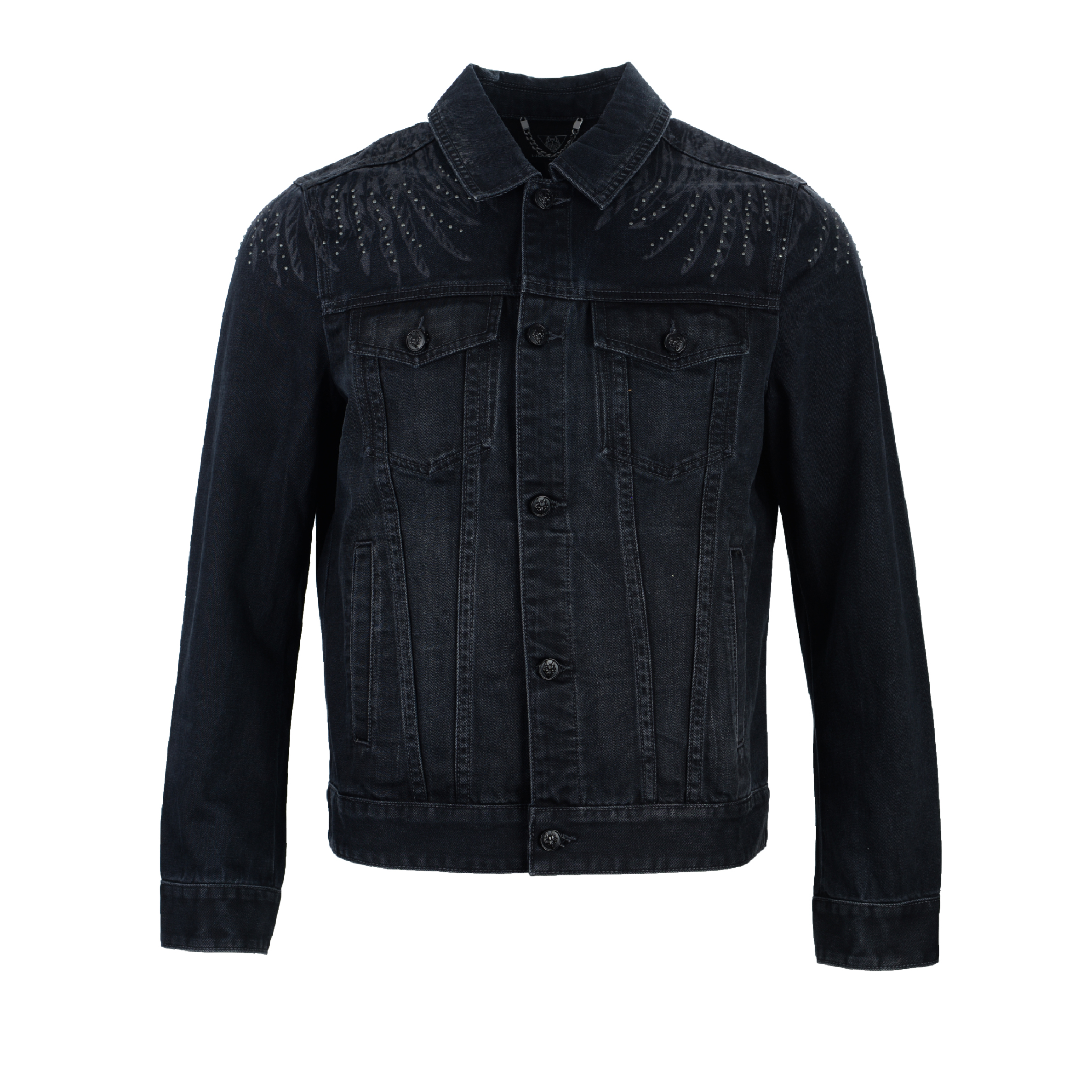 wolf totem黑色牛仔外套|hama boutique 亚玛精品