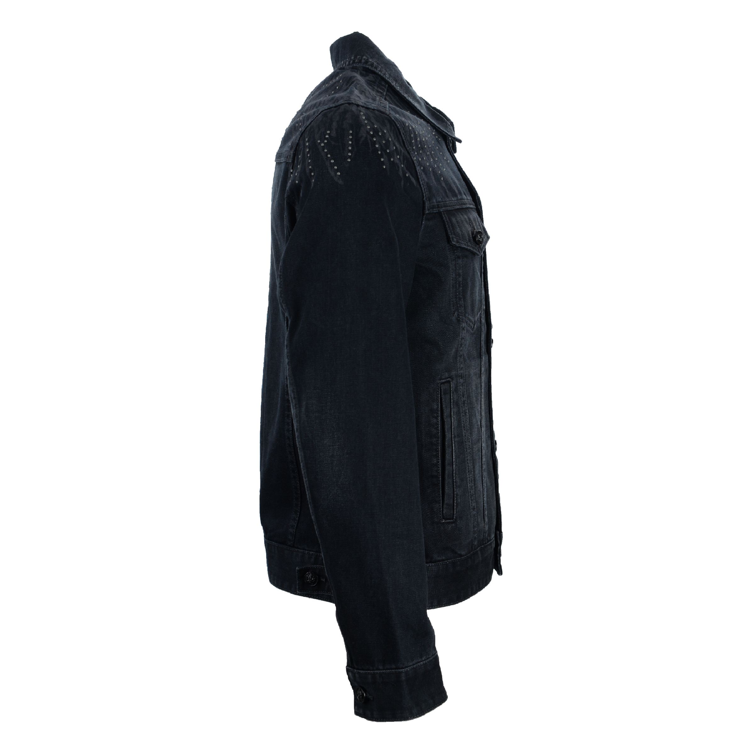 wolf totem黑色牛仔外套|hama boutique 亚玛精品