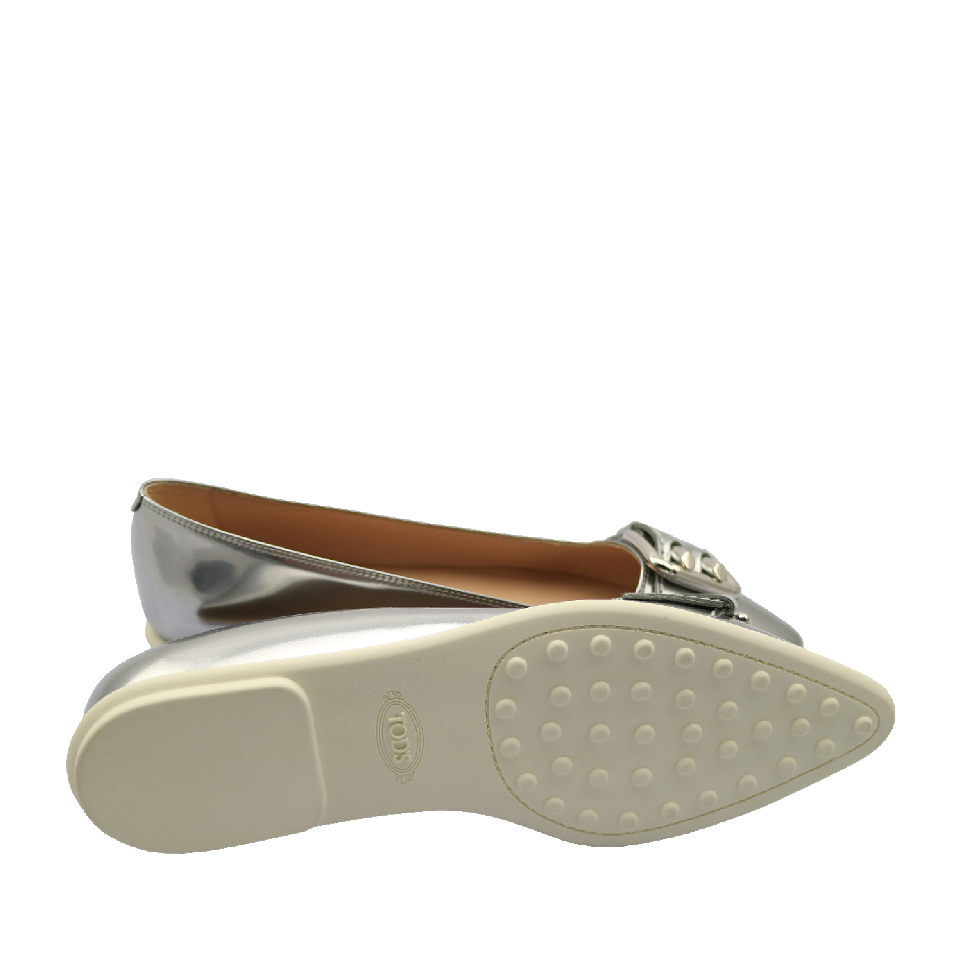 折扣tods 银色平底鞋xxw16a0s6201onb200 70%off $16,500