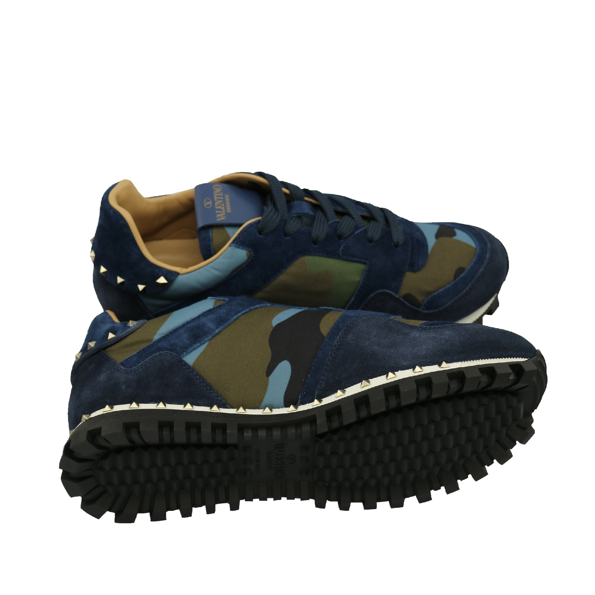 valentino靛色迷彩休闲鞋ny0s0952 nym 0ak 50%off $25,500